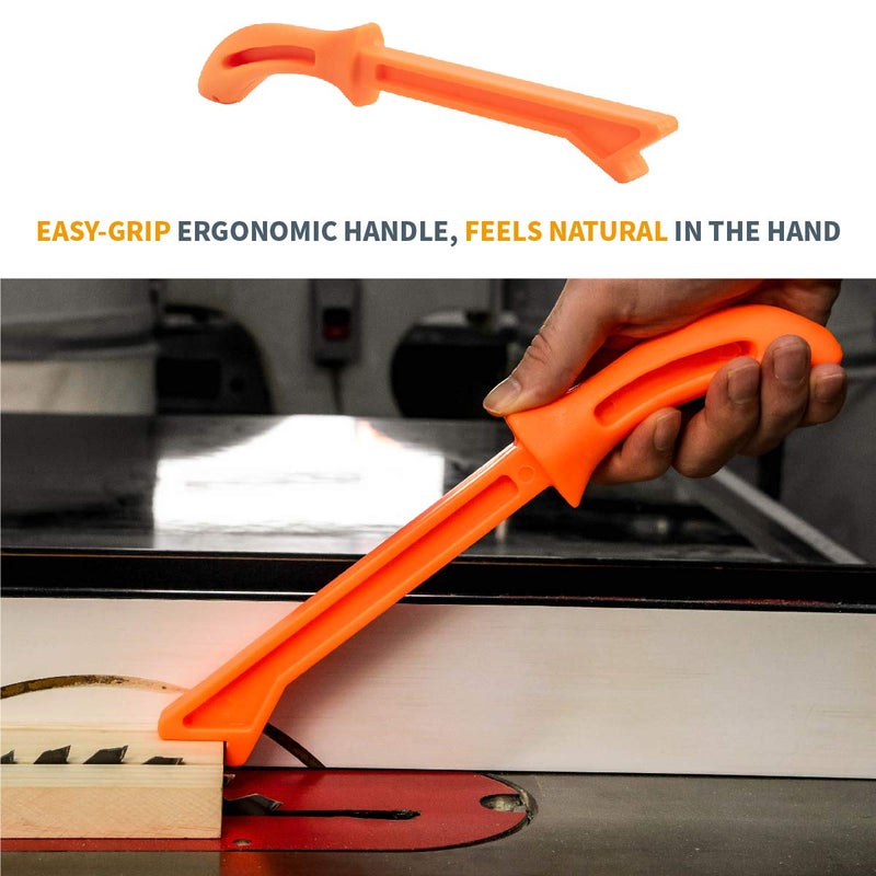 POWERTEC Push Block & Push Stick Fits Table Saw, Router Table, Band Saw & Jointer, Ergonomic Handles, Max Grip, Wood Pusher Reduces Kickback & Increases Safety for Wood working Accessories. 5PK(71009) - Image 5